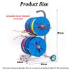 11 Rods Heavy Duty Wire Spool Cart with Wheels,Cold-Rolled Steel Holder,for Ribbon Filament Automotive Wiring Storage(4 Rods Wire) view 2