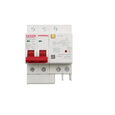 20A 2P SPD Residual Current Circuit Breaker with Overload Overvoltage RCBO RCCB with Protection MCB Leakage Protector