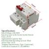 20A 2P SPD Residual Current Circuit Breaker with Overload Overvoltage RCBO RCCB with Protection MCB Leakage Protector view 2