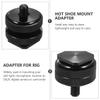 BESPORTBLE 4Pcs 1/4 Inch Double Layer Camera Mount Tripod Screw Adapter for DSLR Flash Hot Shoe Holder Compatible with Light Stand and Flash Accessories for Photographers view 4