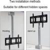 /Base Tabletop with Bracket, Motorized Steel Ceiling TV Mount with Remote Control for 26-70 Inch TVs Up to 50kg 30-120cm view 3