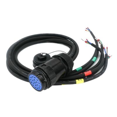 19 Pin 20amp Cable to End Light Audio Power Distro Break Fan Out in Cable(Break in 1m,Soca to True1)