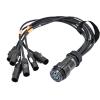 19 Pin 20amp Cable to End Light Audio Power Distro Break Fan Out in Cable(Break in 1m,Soca to True1) view 2