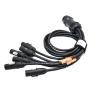19 Pin 20amp Cable to End Light Audio Power Distro Break Fan Out in Cable(Break in 1m,Soca to True1) view 4