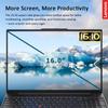Lenovo ThinkPad E16 Business Laptop w/Backlit Keyboard & MS Office for The Web, Intel Core i5-1335U, 16GB RAM, 1TB(512GB SSD+500GB Portable Drive), 16" FHD+ IPS, Win 11 Pro, WOWPC 3-in-1, w/o Mouse view 4
