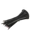 Multi-Purpose Nylon Straps, Plastic Nylon Cable Tie 100 PCS Black Fixing Ring Zipper with(4x200mm) view 1