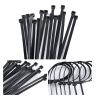 Multi-Purpose Nylon Straps, Plastic Nylon Cable Tie 100 PCS Black Fixing Ring Zipper with(4x200mm) view 3