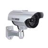 ACOGEDO Solar Powered Fake Camera Outdoor CCTV Surveillance Security Camera LED Record Internal Panel There Fake CameraDummy CameraFake Surveillance Security CameraCCTV (Silver) view 1