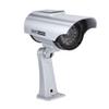 ACOGEDO Solar Powered Fake Camera Outdoor CCTV Surveillance Security Camera LED Record Internal Panel There Fake CameraDummy CameraFake Surveillance Security CameraCCTV (Silver) view 4