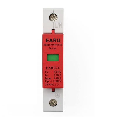 10pc AC SPD 1P Single Phase 20KA~40KA 385V House Surge Protector Protection Protective Low-Voltage Arrester Device