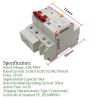 5pcs 40A 2P SPD Residual Current Circuit Breaker with Overload Overvoltage RCBO RCCB with Protection MCB Leakage Protector view 2