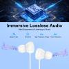 USB C Headphones for iPhone 17 Pro Max/16/15 Plus,Type C Headphone Built-in Microphone and Volume Control,HiFi Stereo Noise Cancelling Earbuds,Wired in Ear Earphones for Samsung Galaxy S25 S24 S23 S22 view 3