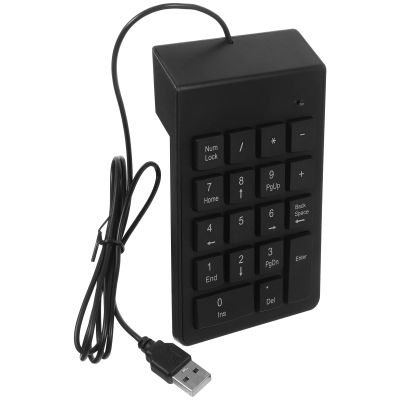 Housoutil Mechanical USB Wired Numeric Keypad 19 Keys Number Pad for Laptop Desktop Accounting Finance Work