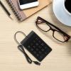 Housoutil Mechanical USB Wired Numeric Keypad 19 Keys Number Pad for Laptop Desktop Accounting Finance Work view 3