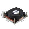 1pc CPU Cooler for 1156 1155 1151 1150 775 Aluminum Copper Radiator 1u Heatsink Cooler view 3