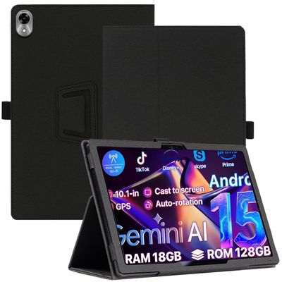 AKNICI Case for OYEFIT T10 Tablet 10 Inch, Premium PU Leather Folio Folding Stand Protective Tablet Cover with Hand Strap Magnet for OYEFIT T10
