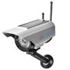 ACOGEDO Solar Power LED Fake Camera Outdoor Silver Dummy Camera Bracket and LED Make Dummy CameraFake CameraDummy Fake CameraDummy Dome Surveillance view 3