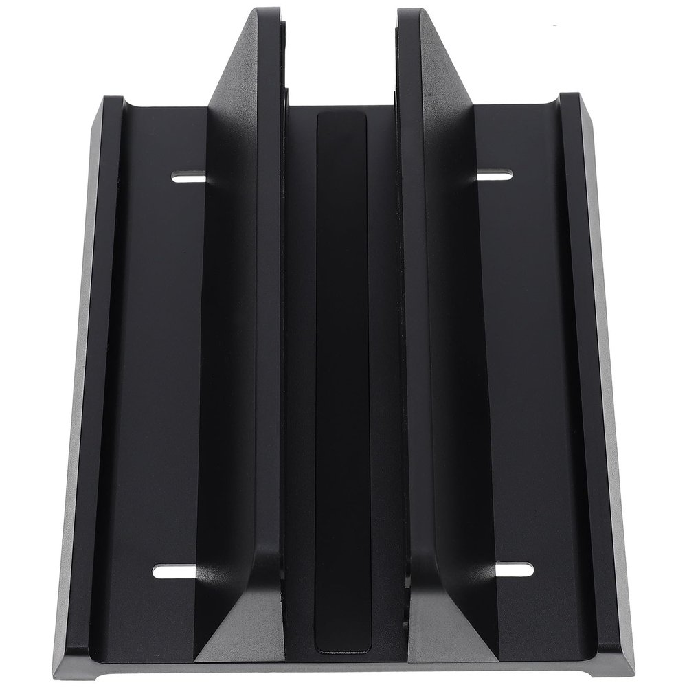 Alipis 3-in-1 Vertical Laptop and Tablet Stand with Adjustable Width, ABS Desktop Holder Compatible with Smartphones and Tablets for Home Office Use, Black
