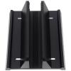 Alipis 3-in-1 Vertical Laptop and Tablet Stand with Adjustable Width, ABS Desktop Holder Compatible with Smartphones and Tablets for Home Office Use, Black view 1