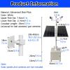 Mobile Solar Panels/Camera Mounting Bracket Pole with 4 Caster & 1 Lockable Storage Box, 90.6 110 130 157.5 177in Assemble Surveillance Camera Pole(White-C,13 1/10 ft(4m)) view 2