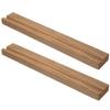 Housoutil Wooden Vinyl Record Stand 2Pcs Desktop Vinyl Record Organizer CD Rack and Album Storage in Living Room view 1