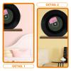 Housoutil Wooden Vinyl Record Stand 2Pcs Desktop Vinyl Record Organizer CD Rack and Album Storage in Living Room view 2