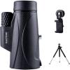 10x42 Waterproof Monocular Telescope with Mobile Phone Holder and Tripod - High-Definition Multi-Coated Lens for Camping, Travel, and Sightseeing view 1