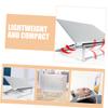 BESPORTBLE Foldable Metal Laptop Stand Holder for Desk, Portable Notebook Computer Riser, Silver Aluminum Laptop Desk Mount Stand for Office and Home Use view 3