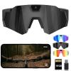 4K POV Sports Glasses with Camera, 120 Ultra Wide Angle HD Wearable Baseball Glasses with Camera, for Cycling, Baseball and Outdoors Activities (Black,32G) view 1