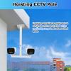 All-Weather Pole for Surveillance Camera Retractable, 360 Security Camera Mounting Bracket Extender Pole, Weatherproof Monitoring Poles, 13.8-118in(White-B,Max 118 1/10 in(3.0m)) view 4