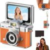Mini Digital Camera with 1.47 in LCD Screen, 2026 Upgrade 1080p Retro CCD Camera Keychain with 32/64gb Card, Built-in Flash, Flip Screen Mini Cameras for Travel & Daily Use(Style H,32GB) view 1