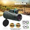 1255 HD Waterproof Monocular with FMC Lens and BAK4 Prism, Portable Dual-Focus with Smartphone Holder and Tripod for Bird Watching, Camping, and Hiking view 4
