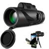 12x50 High Definition Monocular Telescope with Smartphone Adapter and Tripod - Lightweight Power Monocular for Bird Watching and Outdoor Adventures view 1