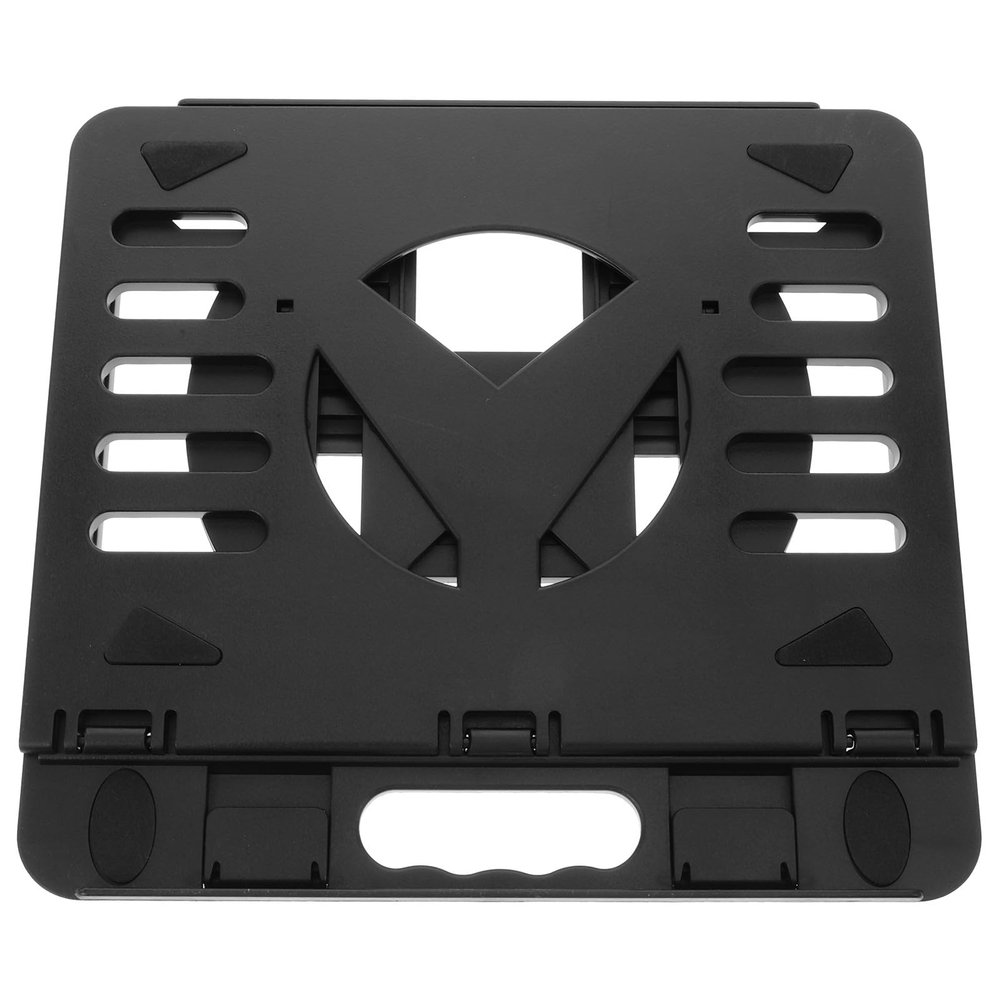 FRCOLOR Foldable Laptop Stand Adjustable Cooling Holder Anti-Slip Plastic Laptop Support for Desk and Travel Compatible with Notebooks and Tablets