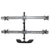 6 Monitor Mount, Height Adjustable Monitor Stand with U-Shaped Base, Computer Monitor Stand Fits 10-23 Inch Monitor, Holds 6 Screens view 1