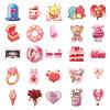 100PCS Pink Valentine Day Stickers,Cute Valentine Stickers for DIY Crafts,Scrapbook,Water Bottles,Laptops,Phone Cases for Valentine's Day Gifts & Decorations view 3