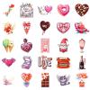 100PCS Pink Valentine Day Stickers,Cute Valentine Stickers for DIY Crafts,Scrapbook,Water Bottles,Laptops,Phone Cases for Valentine's Day Gifts & Decorations view 4