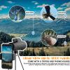 1042 HD Monocular Telescope - High Power Waterproof & Anti-Fog Prism Monocular with Phone Holder & Tripod - Perfect for Camping, Travel, and Bird Watching view 4