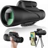 12x50 High Power Monocular Telescope with BAK4 Prism Lens, Compact Design, Includes Smartphone Adapter and Tripod, HD Waterproof for Outdoor Bird Watching and Adult Use view 3