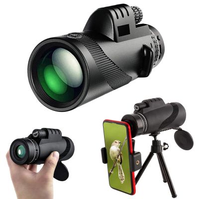 40x60 HD Monocular Telescope with Compass - Perfect for Bird Watching, Outdoor Travel, and Sightseeing