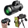 40x60 HD Monocular Telescope with Compass - Perfect for Bird Watching, Outdoor Travel, and Sightseeing view 1