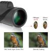 40x60 HD Monocular Telescope with Compass - Perfect for Bird Watching, Outdoor Travel, and Sightseeing view 2