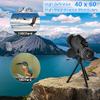 40x60 HD Monocular Telescope with Compass - Perfect for Bird Watching, Outdoor Travel, and Sightseeing view 3