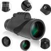 40x60 HD Monocular Telescope with Compass - Perfect for Bird Watching, Outdoor Travel, and Sightseeing view 4