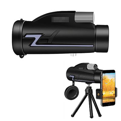 12x50 Monocular Telescope with Tripod and Mobile Phone Holder - High Magnification Waterproof BAK4 Prism for Adults - Perfect for Sightseeing, Concerts, and Travel