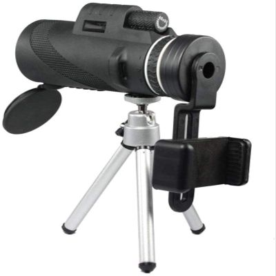 10x42 Monocular Telescope with BAK4 Prism Lens - Portable Compact Monocular with Smartphone Adapter & Tripod for Bird Watching and Outdoor Travel