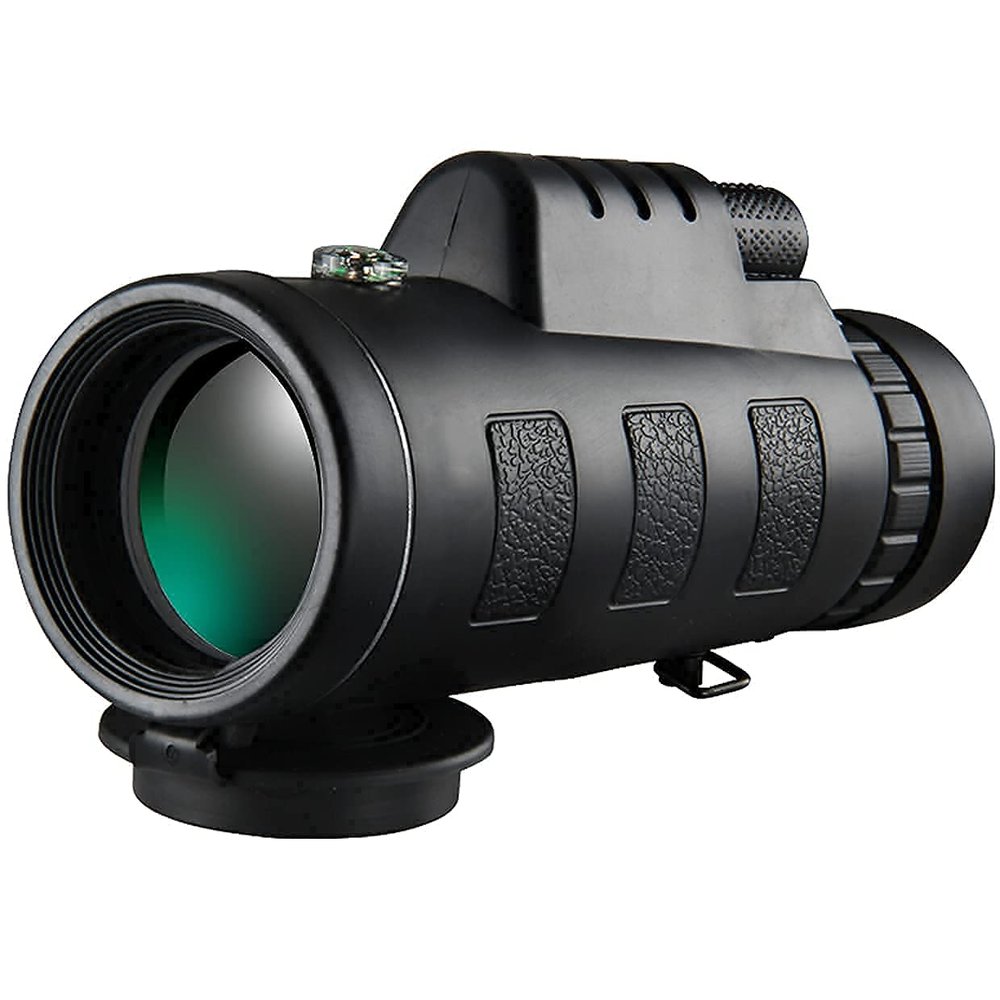 12X50 High Power Waterproof Monocular Telescope - Zoom Telephoto Design for Bird Watching, Stargazing, Traveling & Hiking - Compact & Portable Black Optics