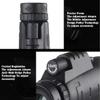 12X50 High Power Waterproof Monocular Telescope - Zoom Telephoto Design for Bird Watching, Stargazing, Traveling & Hiking - Compact & Portable Black Optics view 3