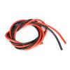 1pcs 1M Black Red Silicone Wire Flexible Tinned Copper Electronic Cable(8AWG) view 3