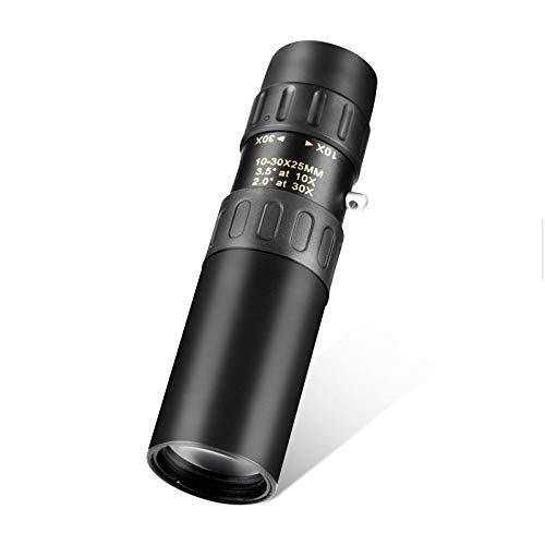 10-30x25 Zoom Binoculars - Compact Pocket Monocular Telescope for Hunting and Outdoor Adventures - Optical Prism Scope (No Tripod Required)